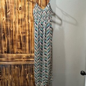 Chevron Patterned Pepe Jeans Maxi Dress